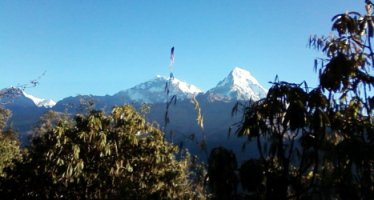 view from Gorepani Annapurna range